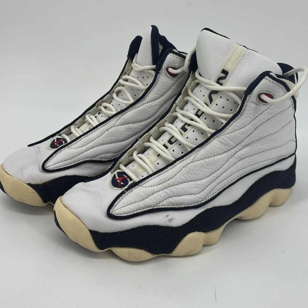 Nike Air Jordan Pro Strong - White & Navy Blue - 136006‑131 - No Box